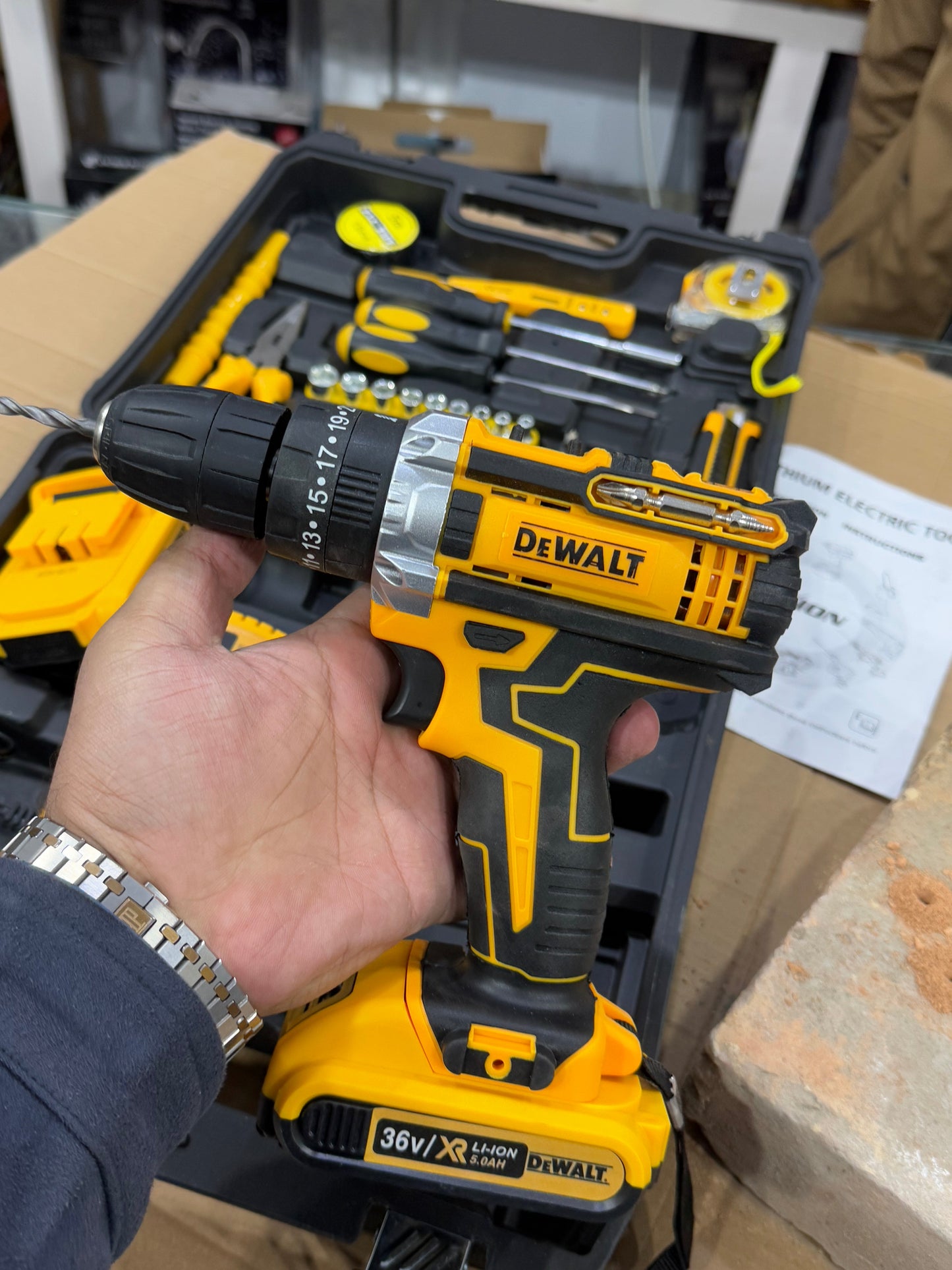 Dewalt German Lott Imported  36 V Drill machine Tools Box . High Quality