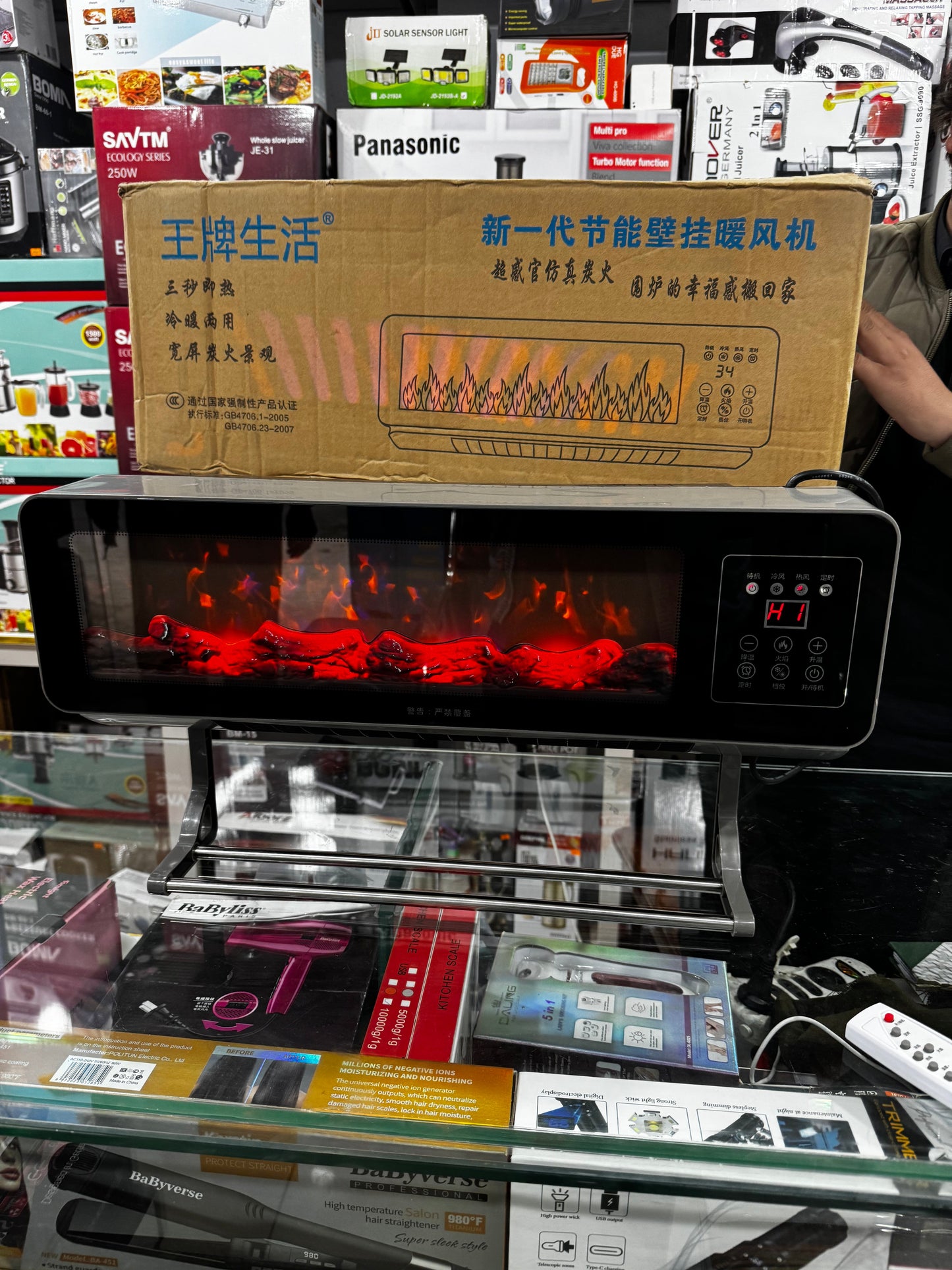 Lott imported ACE life wall mounted Electric heater . Flame display. Very high Quality