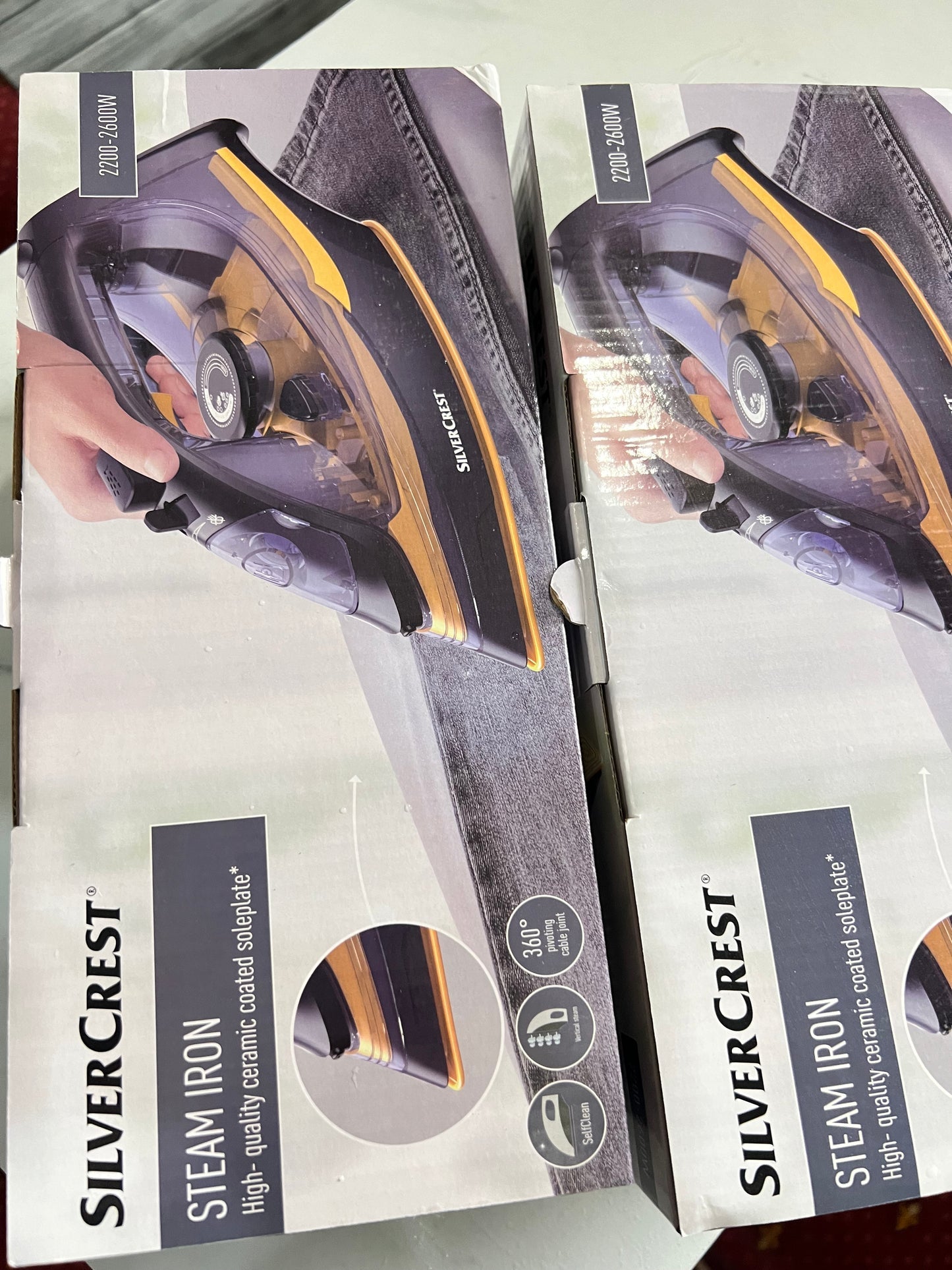 Lott Imported Original Silver Crest Steam Iron . High Quality 2200 watt