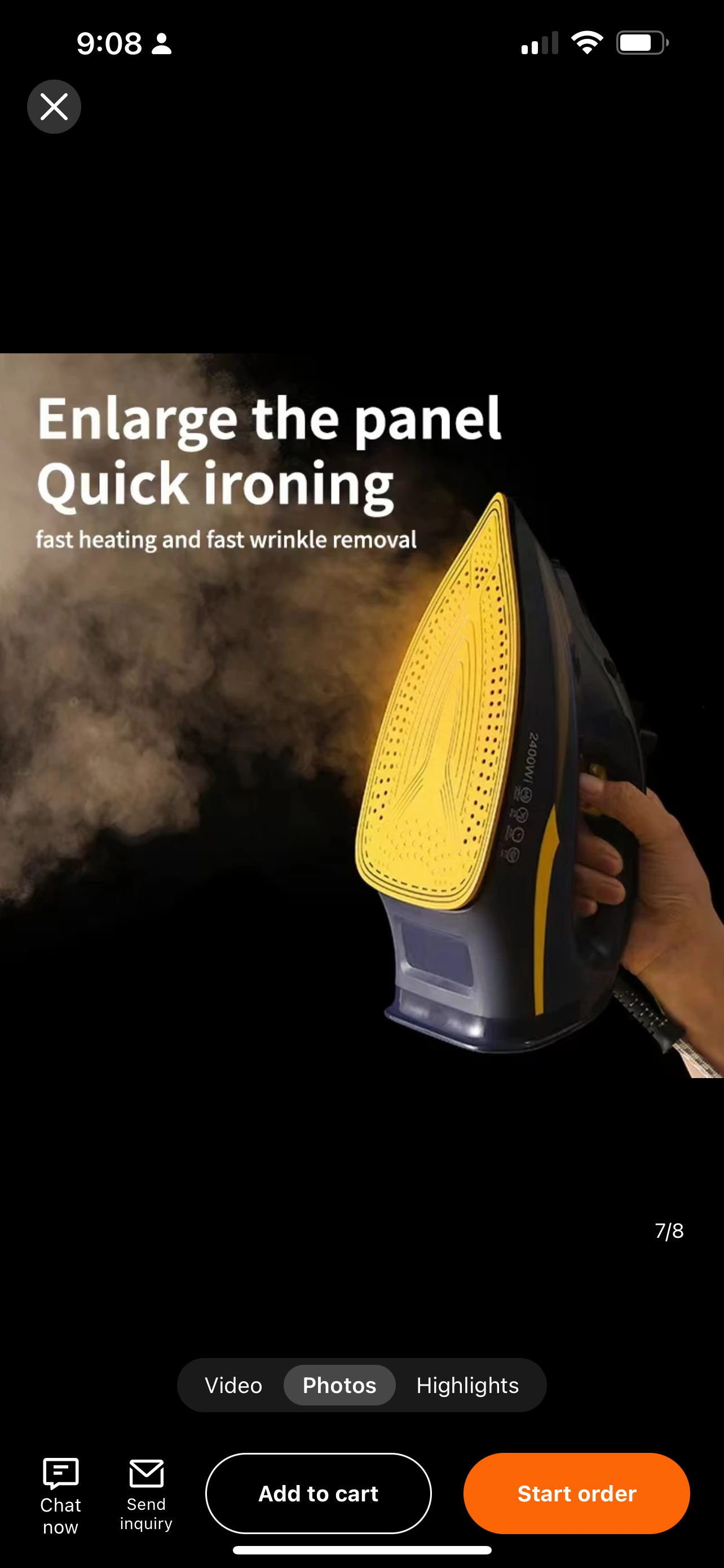 Lott Imported Original Silver Crest Steam Iron . High Quality 2200 watt