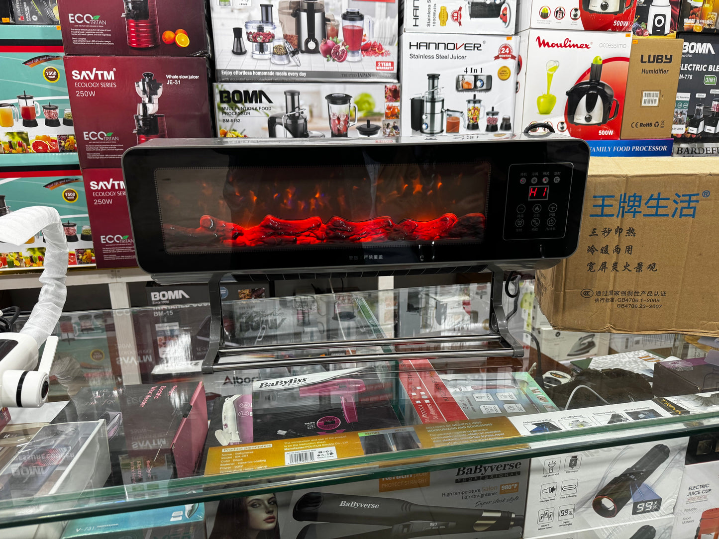 Lott imported ACE life wall mounted Electric heater . Flame display. Very high Quality