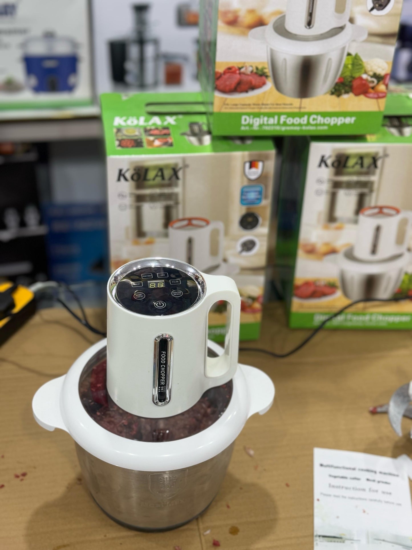 german lott imported Kolax Digital meat food chopper 3 Liter 1000 watt High Quality