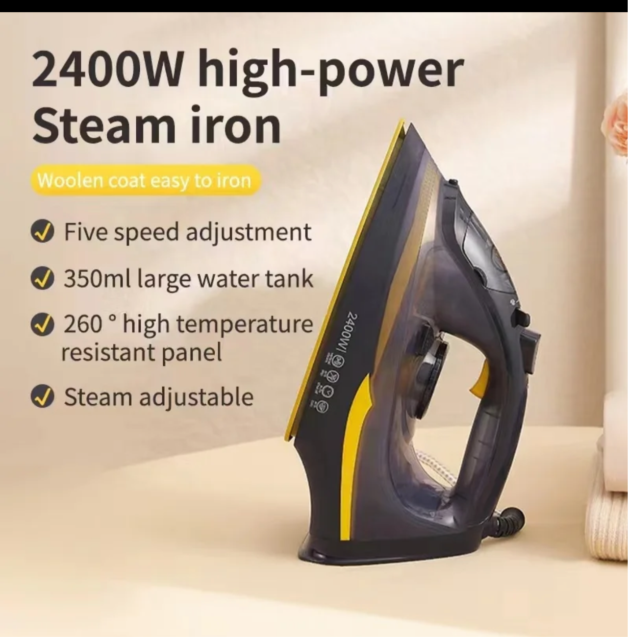 Lott Imported Original Silver Crest Steam Iron . High Quality 2200 watt