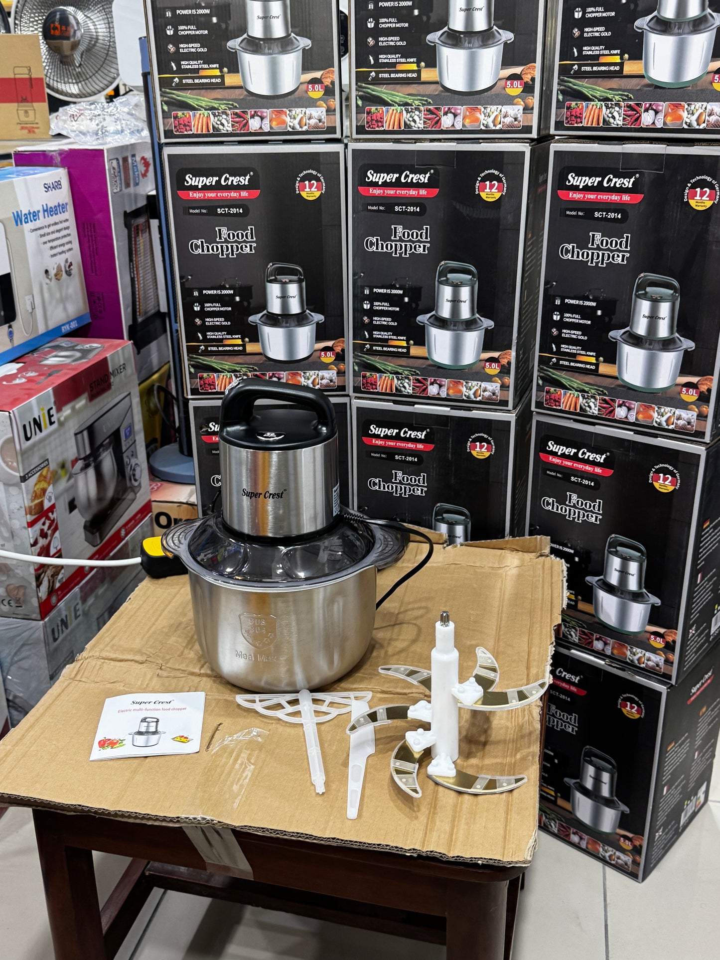 German Lott imported SUPER CREST 5 Liter High Quality meat Food chopper . 6 Blade