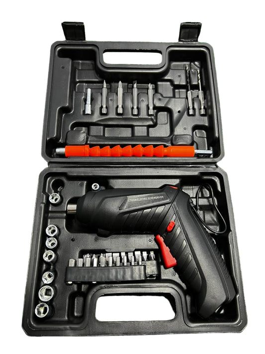 48 in 1 Electric Screwdriver Cordless Rechargeable Small Power Drill Set 3.6V Li-ion 3.5Nm Max Torque Electric Rotatable