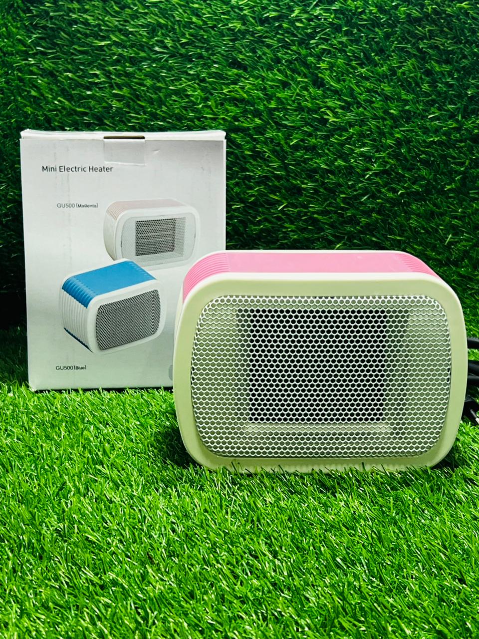 Ultra-Silent Portable 500W PTC Electric Mini Heater Fast Heating Brushless Motor 220V Home Desktop Table Heater UK US EU Plug