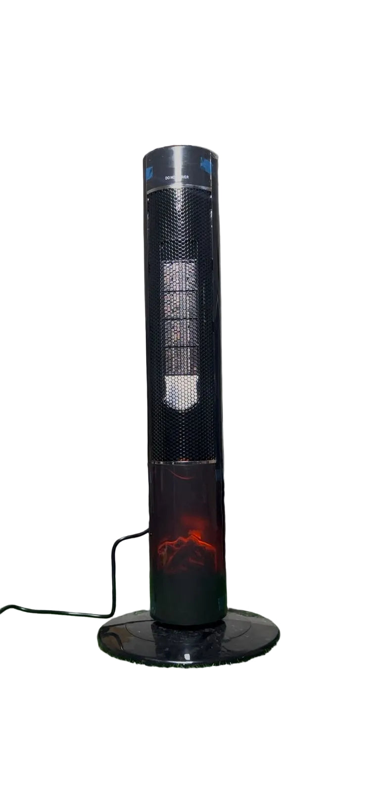 33\" Electric Room Heater with Independent Flame Effect and Remote Control Fast Heating PTC Tower for Home Living