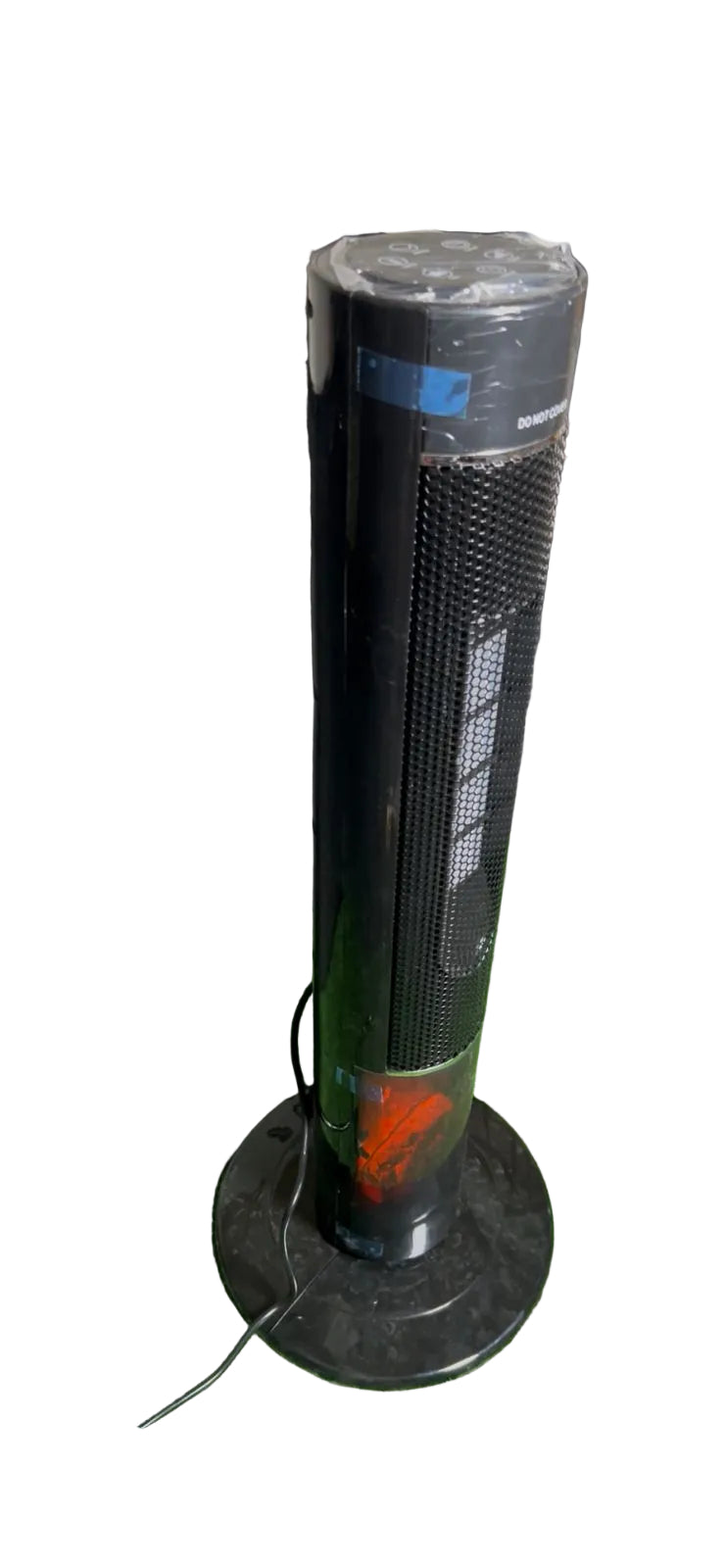 33\" Electric Room Heater with Independent Flame Effect and Remote Control Fast Heating PTC Tower for Home Living