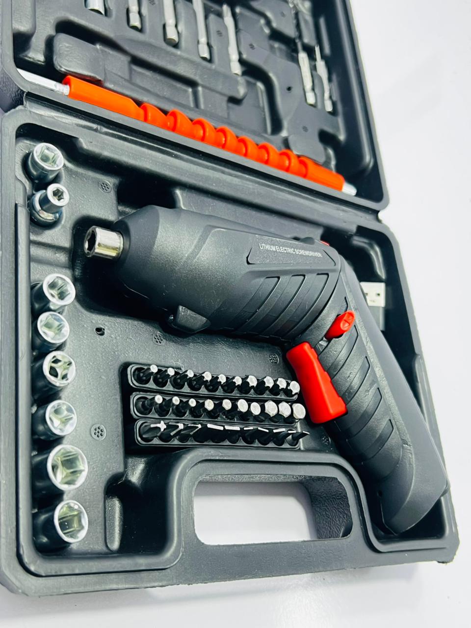 48 in 1 Electric Screwdriver Cordless Rechargeable Small Power Drill Set 3.6V Li-ion 3.5Nm Max Torque Electric Rotatable