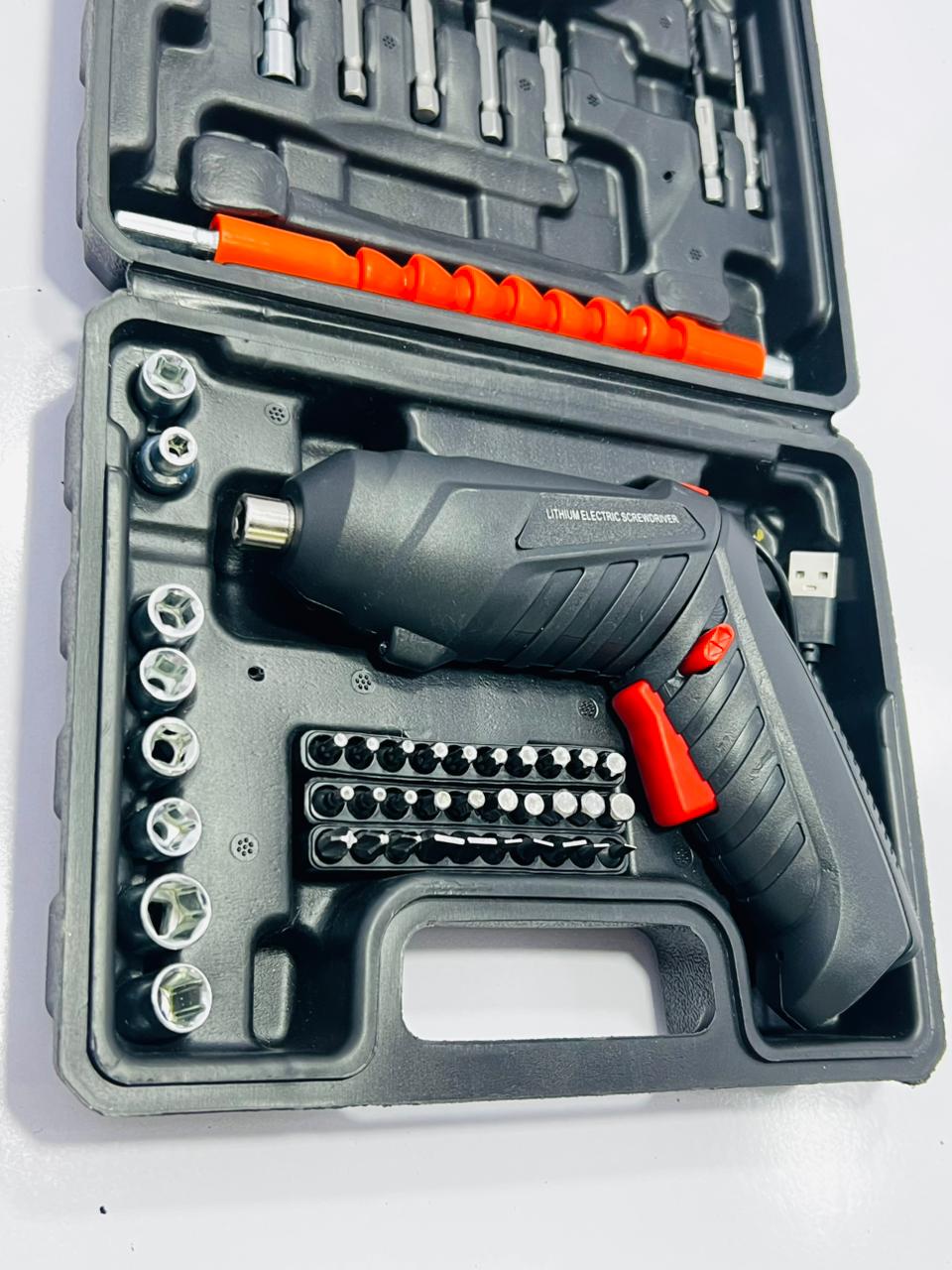 48 in 1 Electric Screwdriver Cordless Rechargeable Small Power Drill Set 3.6V Li-ion 3.5Nm Max Torque Electric Rotatable