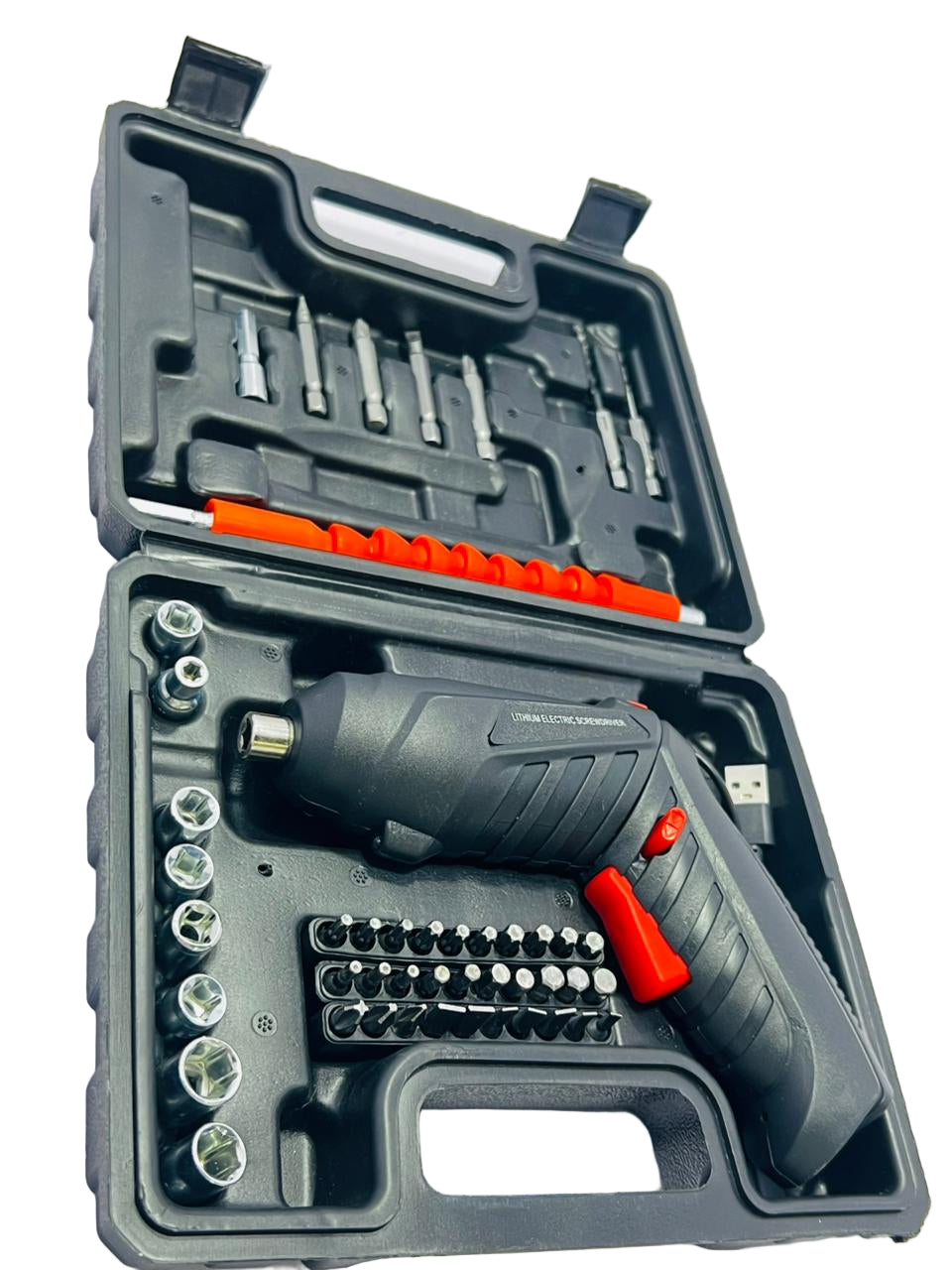 48 in 1 Electric Screwdriver Cordless Rechargeable Small Power Drill Set 3.6V Li-ion 3.5Nm Max Torque Electric Rotatable